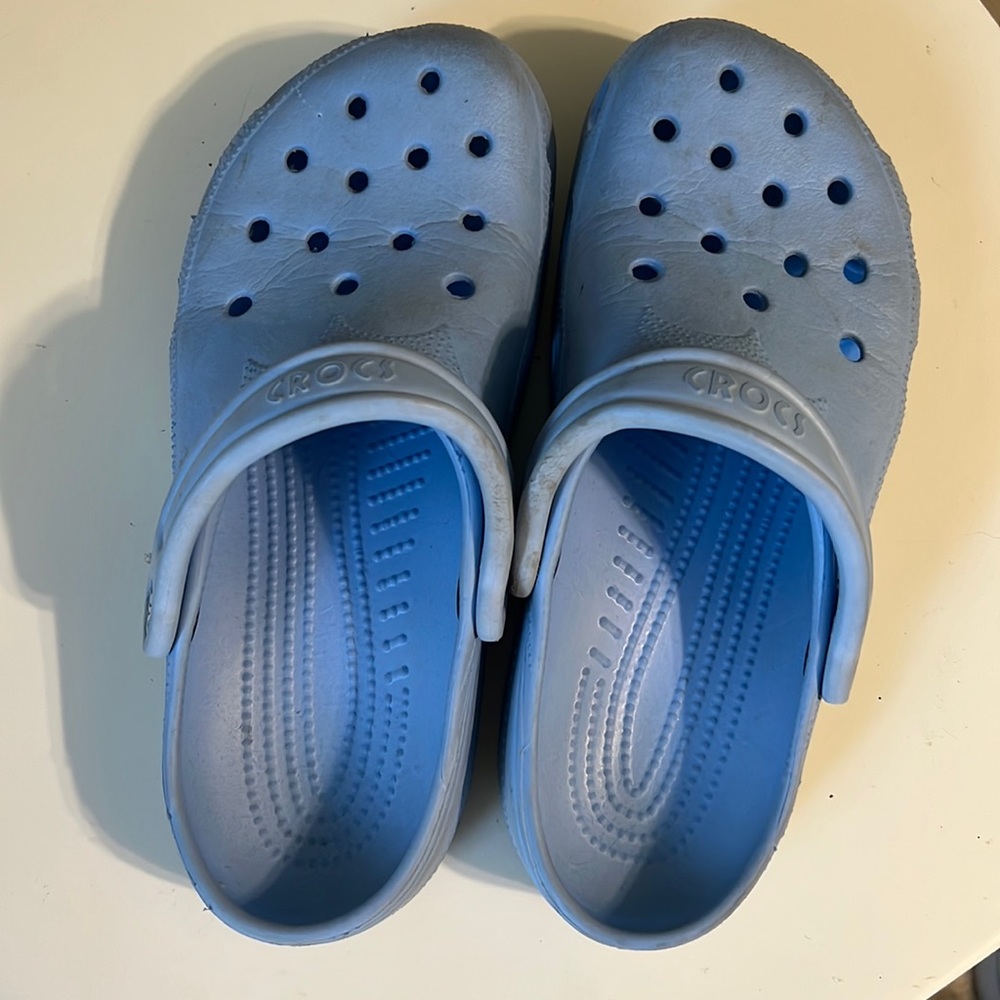 Light blue Crocs